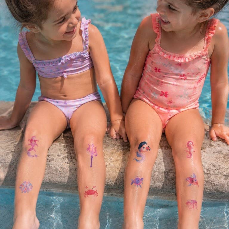 Sassi - Tattoos Mermaids | Children's Temporary Tattoos with Mermaids - 40 designs