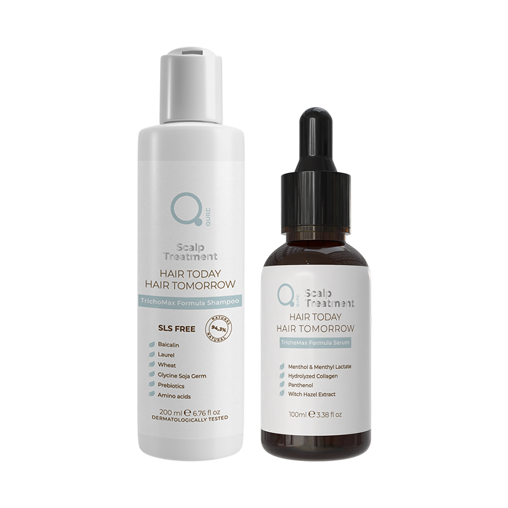 Qure - TrichoMax Hair Loss Treatment Formula Serum 100ml and Shampoo 200ml SLS Free – Σετ Θεραπείας Τριχόπτωσης