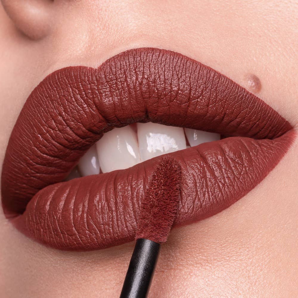 WE MAKEUP EVER Liquid Lipstick 08 Azuma Dark Rust | Matte Marsala Liquid Lipstick 5.5ml