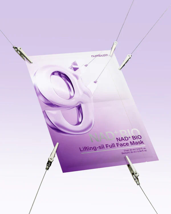 numbuzin No.9 NAD+ BIO Lifting-sil Full Face Mask – Αντιγηραντικές Μάσκες Σύσφιξης με NAD+ & 50 Πεπτίδια x 4τμχ