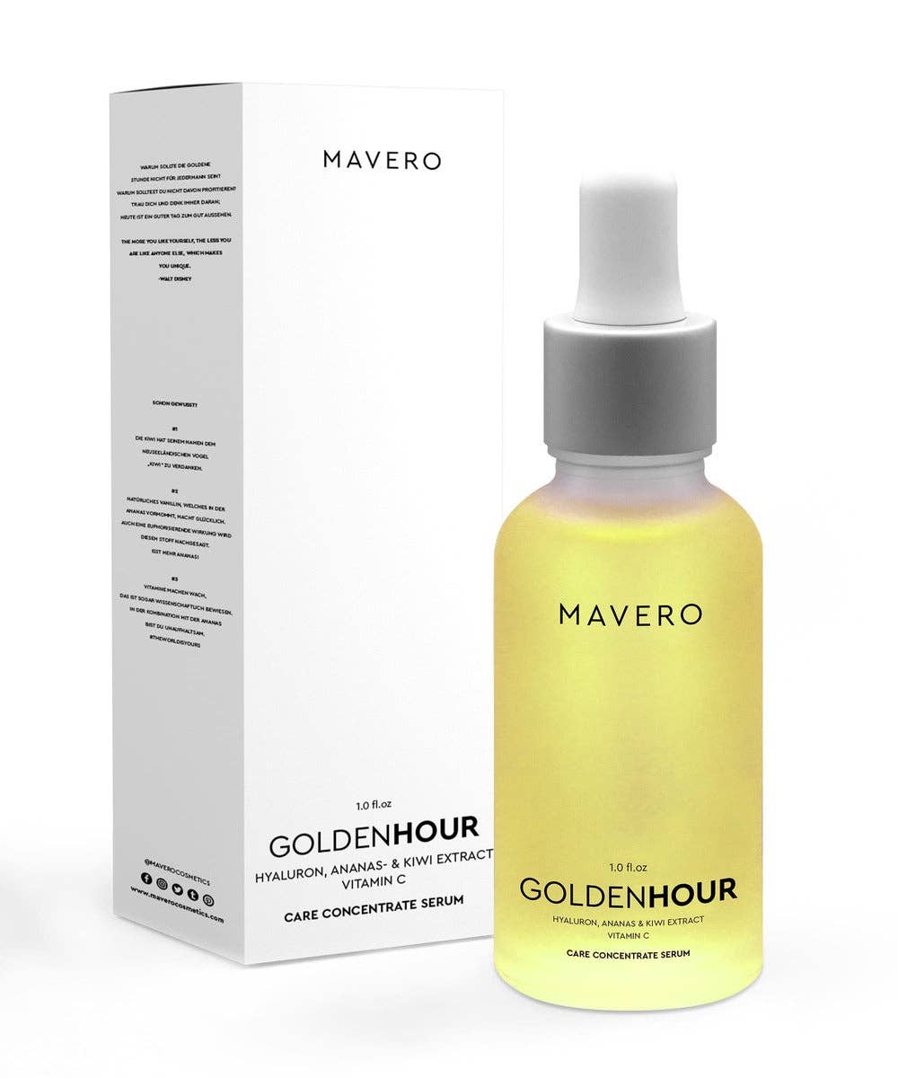 MAVERO GOLDENHOUR Vitamin C Serum | Serum Προσώπου με Βιταμίνη C, Υαλουρονικό, Ακτινίδιο & Ανανά 30ml