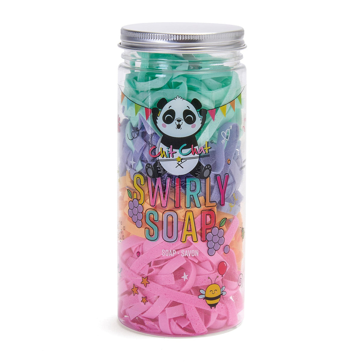 Chit Chat Swirly Soap grape scented colourful soap
