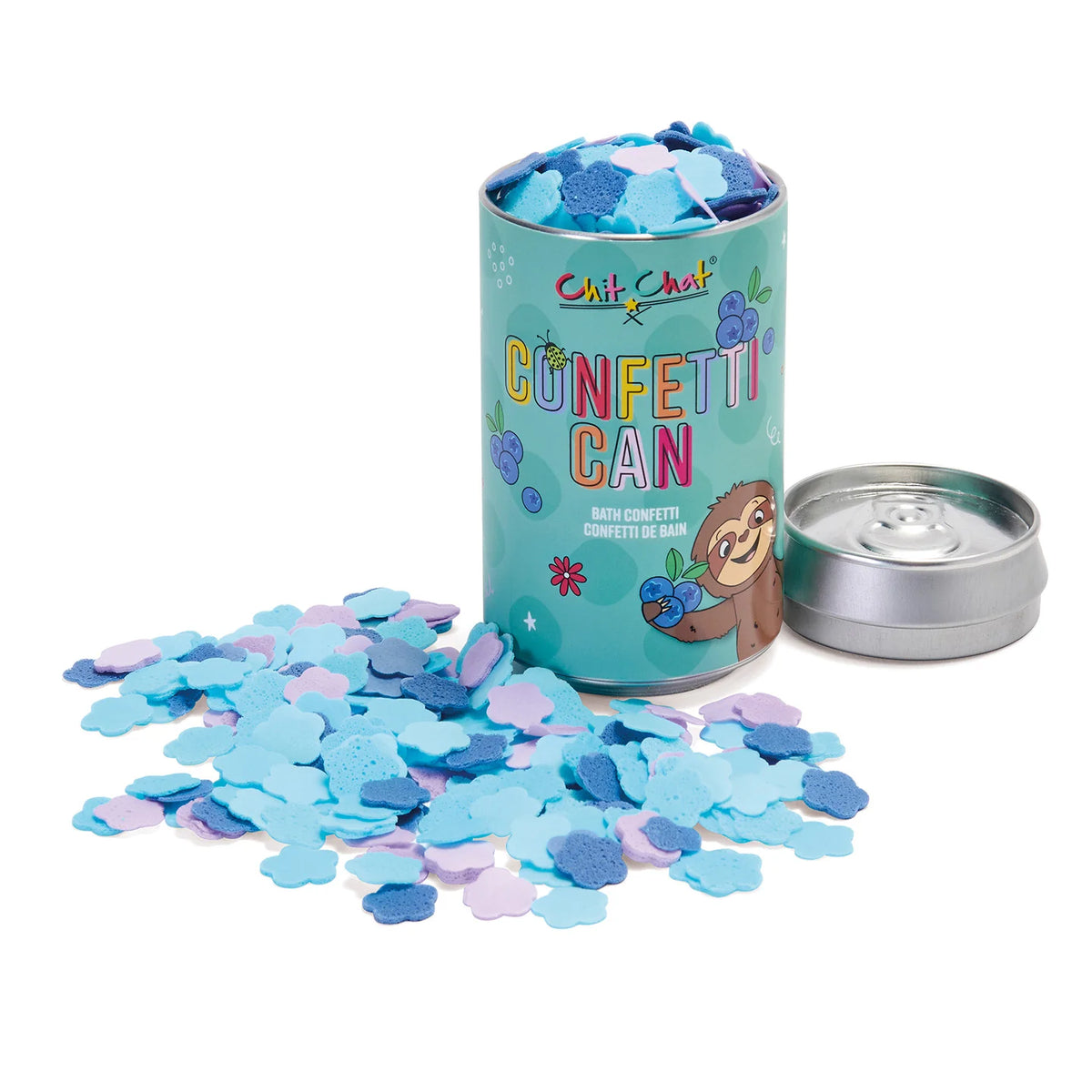 Chit Chat Confetti Can | Παιδικό Bath Confetti με Άρωμα Blueberry – 4+ Ετών
