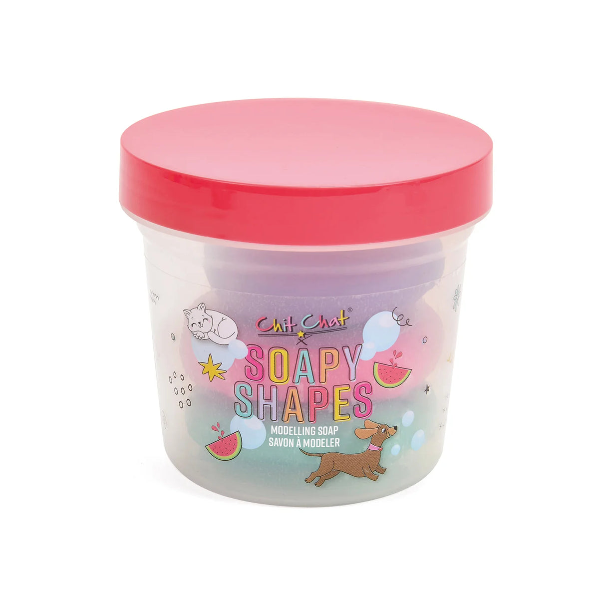 Chit Chat Soapy Shades | Παιδικό Modelling Soap 3 Χρωμάτων με Άρωμα Καρπούζι – 4+ Ετών