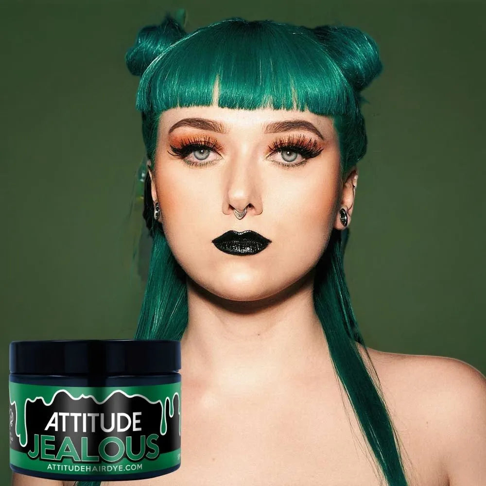 Attitude Hair Dye Jealous Green – Semi-Permanent Hair Dye 135ml