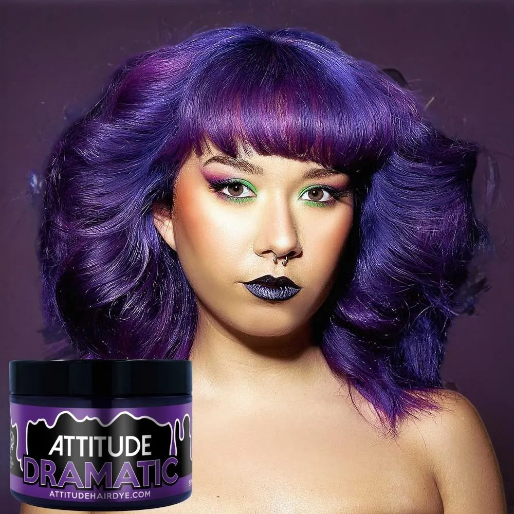 Attitude Hair Dye Dramatic Purple – Ημιμόνιμη Βαφή Μαλλιών 135ml
