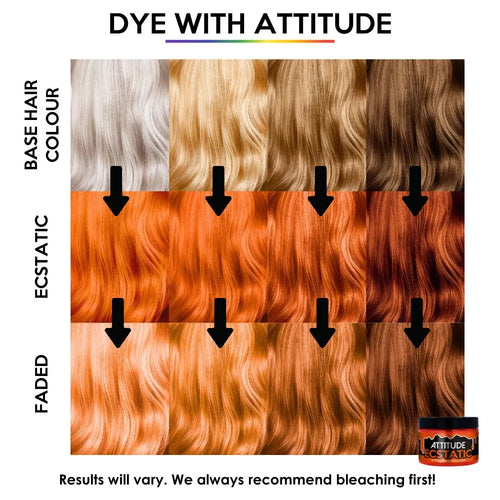 Attitude Hair Dye Ecstatic Orange – Ημιμόνιμη Βαφή Μαλλιών 135ml