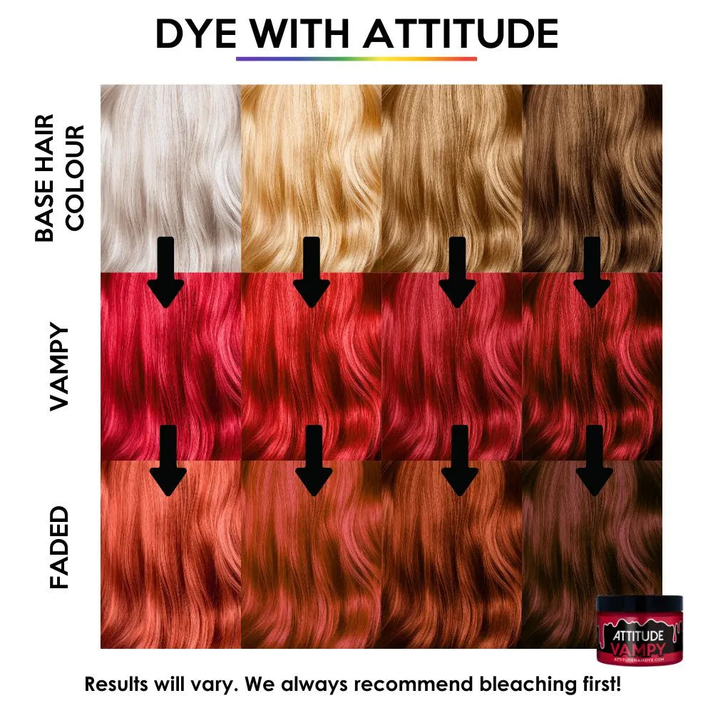 Attitude Hair Dye Vampy Red – Semi-Permanent Hair Dye 135ml