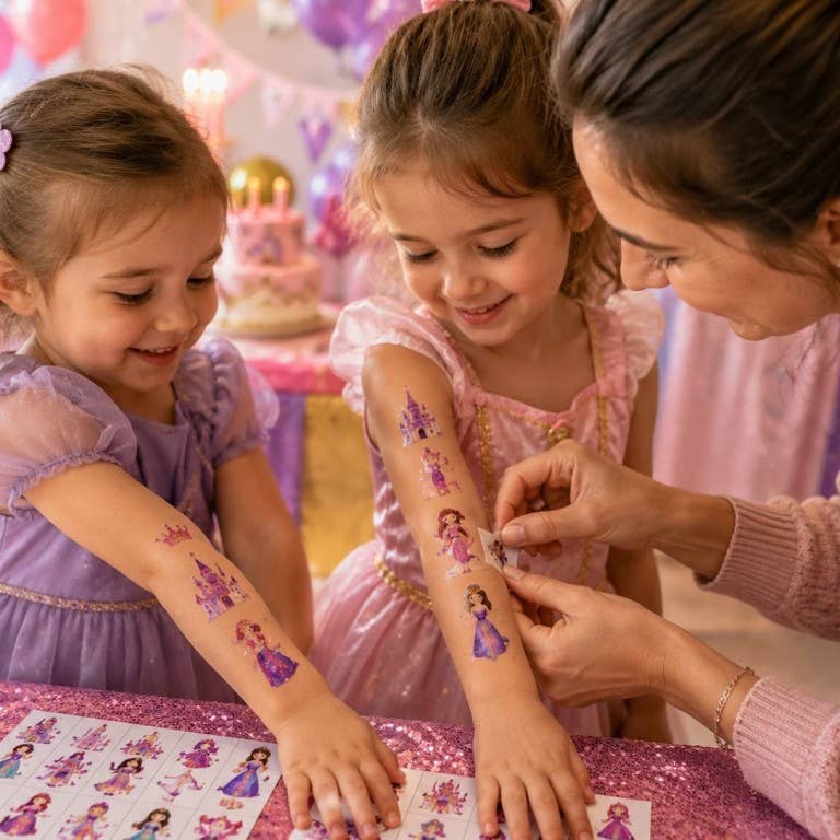 Sassi – Tattoos Princesses | Children's Temporary Tattoos with Princesses – 40 designs