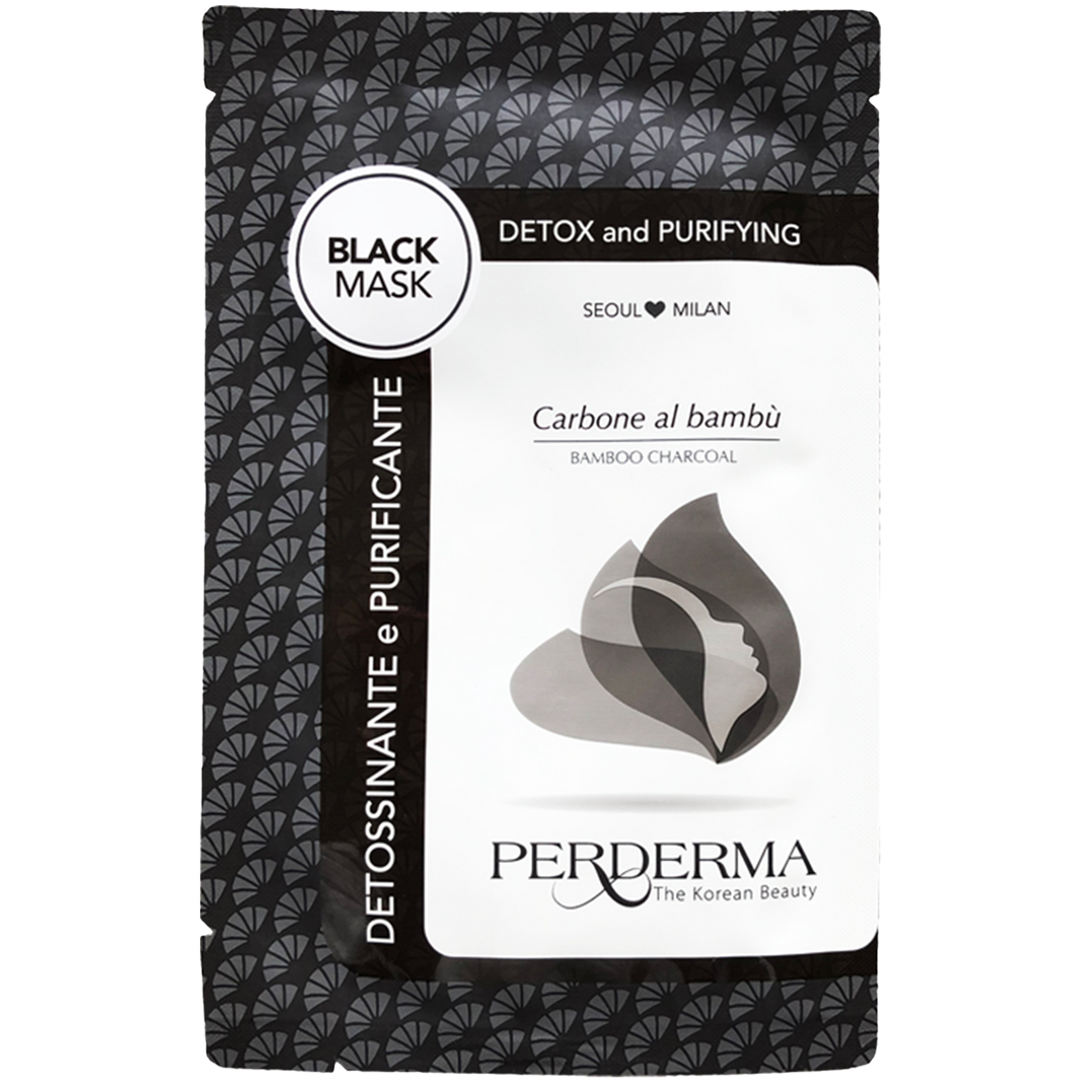 Perderma Detox & Purifying Black Mask – Μάσκα Προσώπου με Bamboo Charcoal & Sea Ginseng 25ml