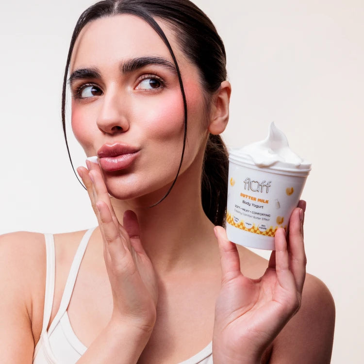 Fluff Butter Milk Body Yoghurt | Ενυδατική Κρέμα Σώματος με Έλαιο Καρύδας & Αμυγδαλέλαιο 180ml