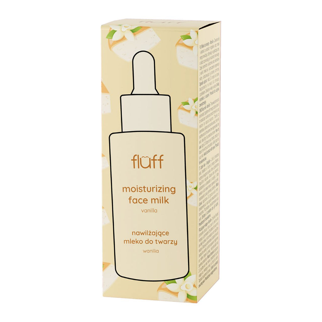 Fluff Vanilla Moisturizing Face Milk | Ενυδατικό Γαλάκτωμα Προσώπου με Βανίλια & Αμύγδαλο 40ml