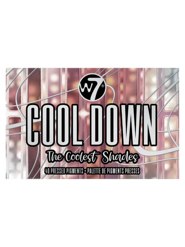 W7 Cool Down Pressed Pigment Palette | Παλέτα Σκιών