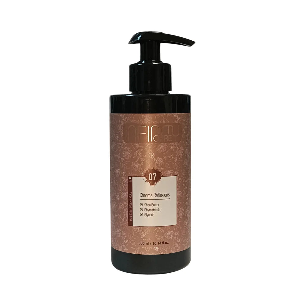 Infinity Care Chroma Reflexions 07 Moka Hair Mask Semi Permanent |Χρωμομάσκα Ημιμόνιμης Βαφής Μόκα 300ml