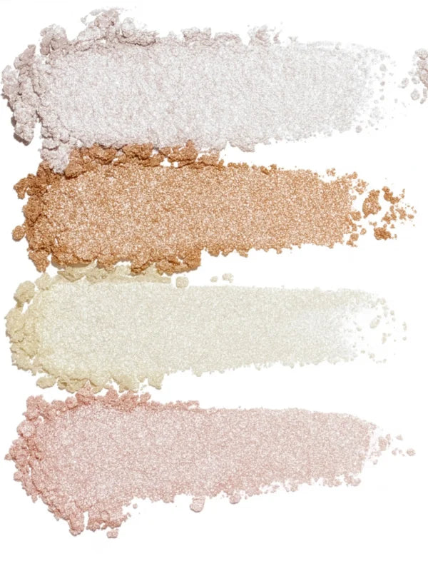 W7 Electric Drip | Shimmer Eyeshadow & Highlighter Palette 4 Shades for Wet Glow 12g