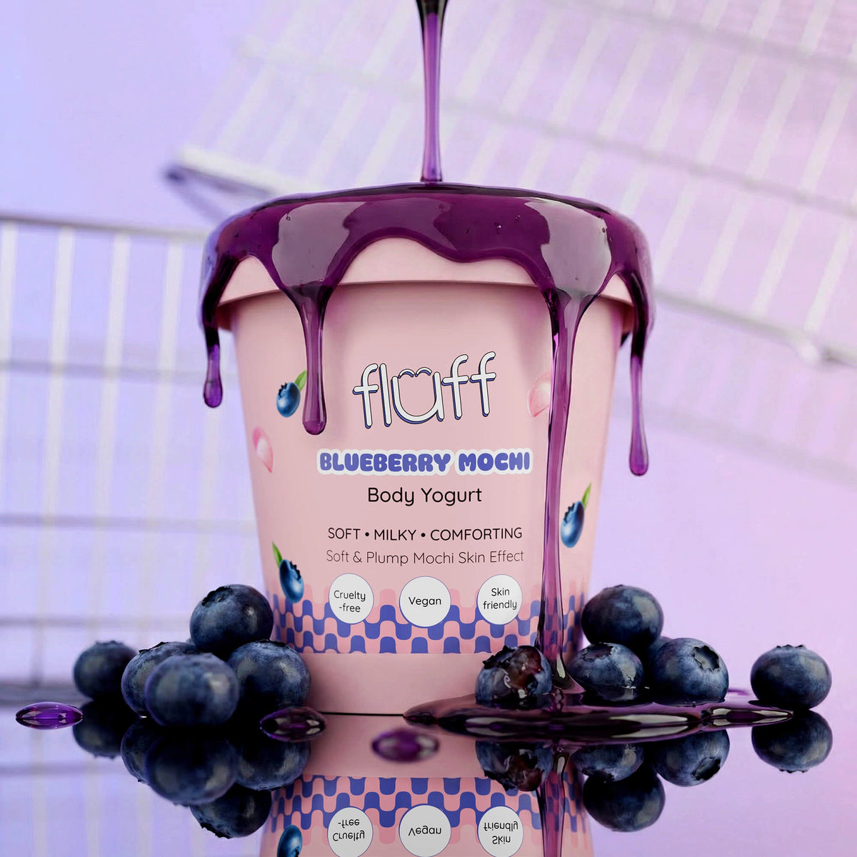 Fluff Blueberry Mochi Body Yoghurt 180ml
