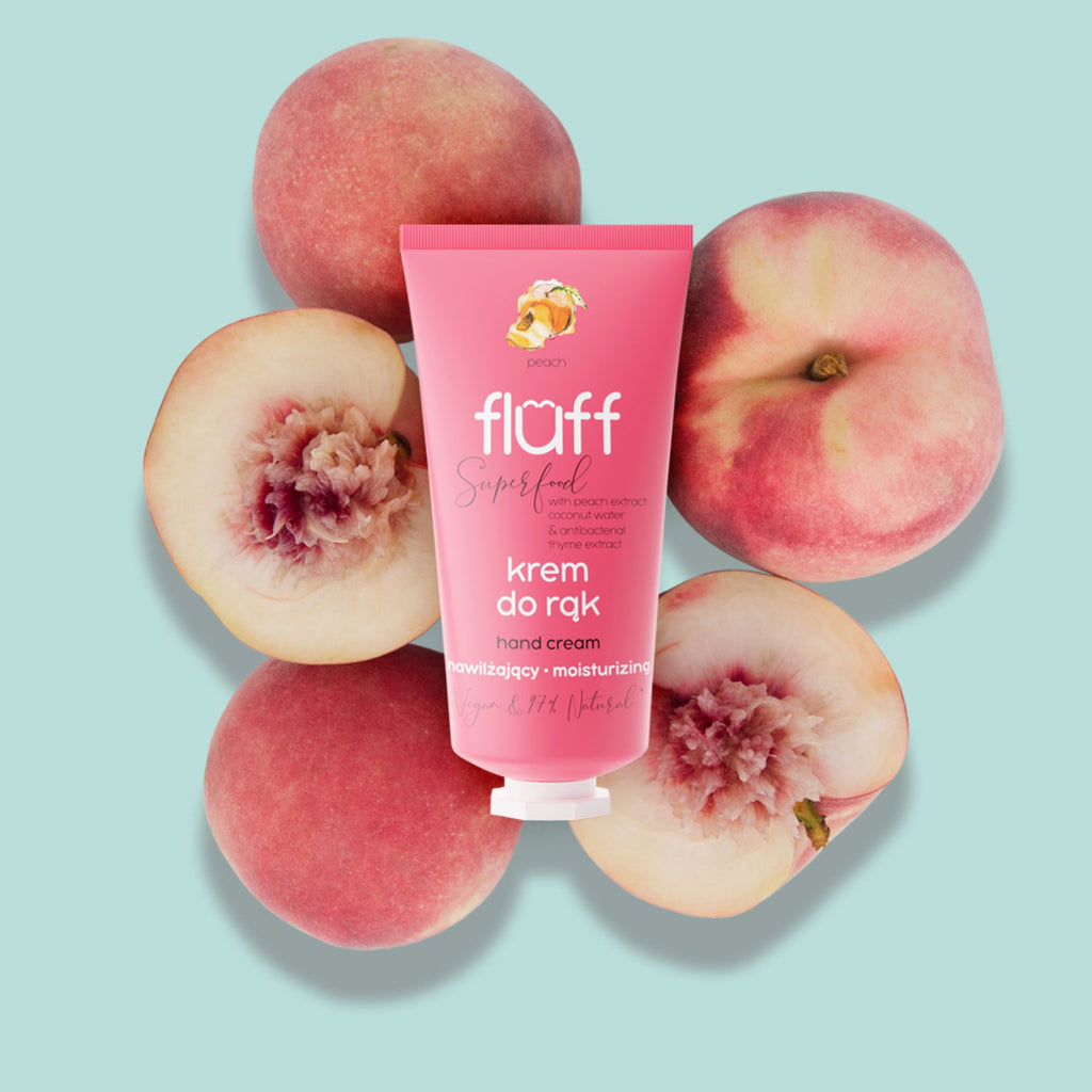 Fluff Peach Antibacterial Hand Cream | Ενυδατική Κρέμα Χεριών με Άρωμα Ροδάκινου 50ml