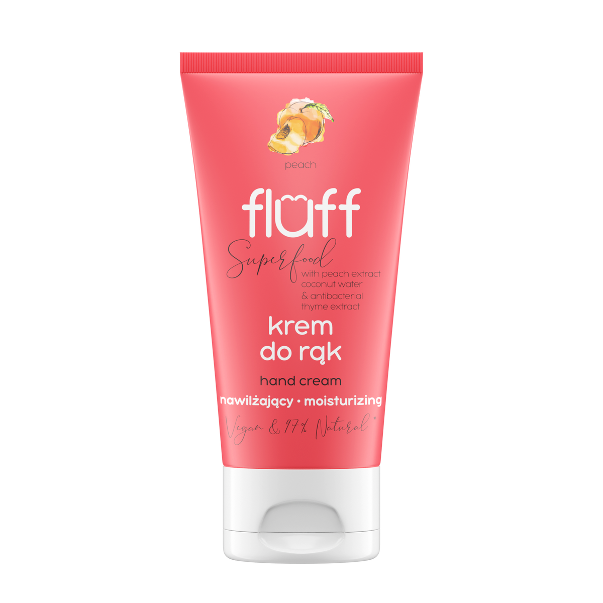 Fluff Peach Antibacterial Hand Cream 50ml