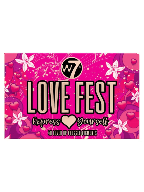 W7 Love Fest Pressed Pigment Palette | Παλέτα Σκιών