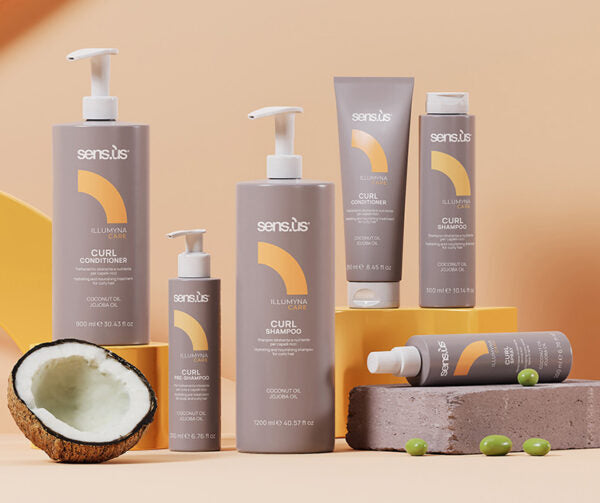 Sensus Illumyna Care Curl Shampoo – Ενυδατικό & Anti-Frizz Σαμπουάν για Σγουρά και Σπαστά Μαλλιά 1200 ml