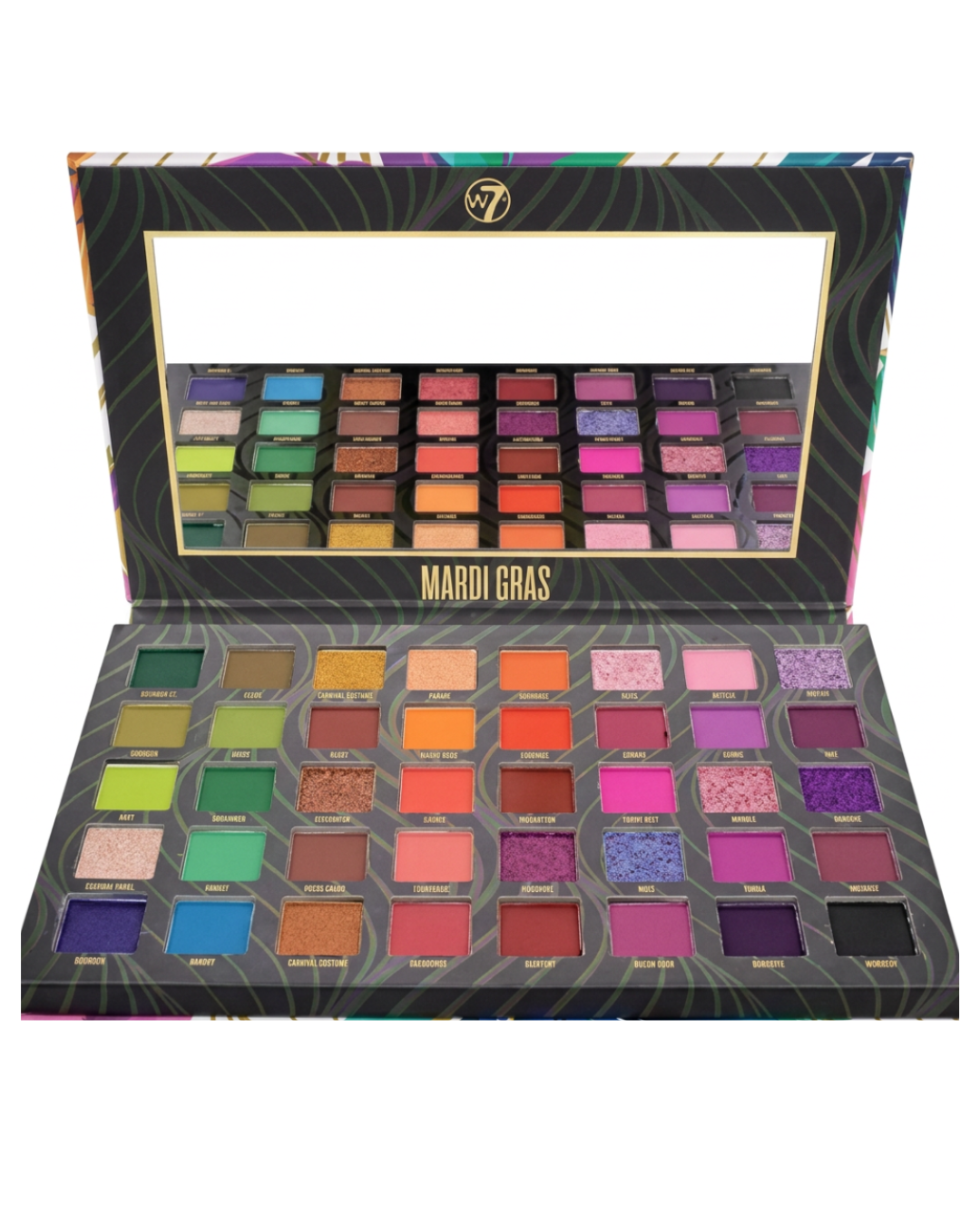 W7 Mardi Gras Pressed Pigment Palette | Παλέτα Σκιών