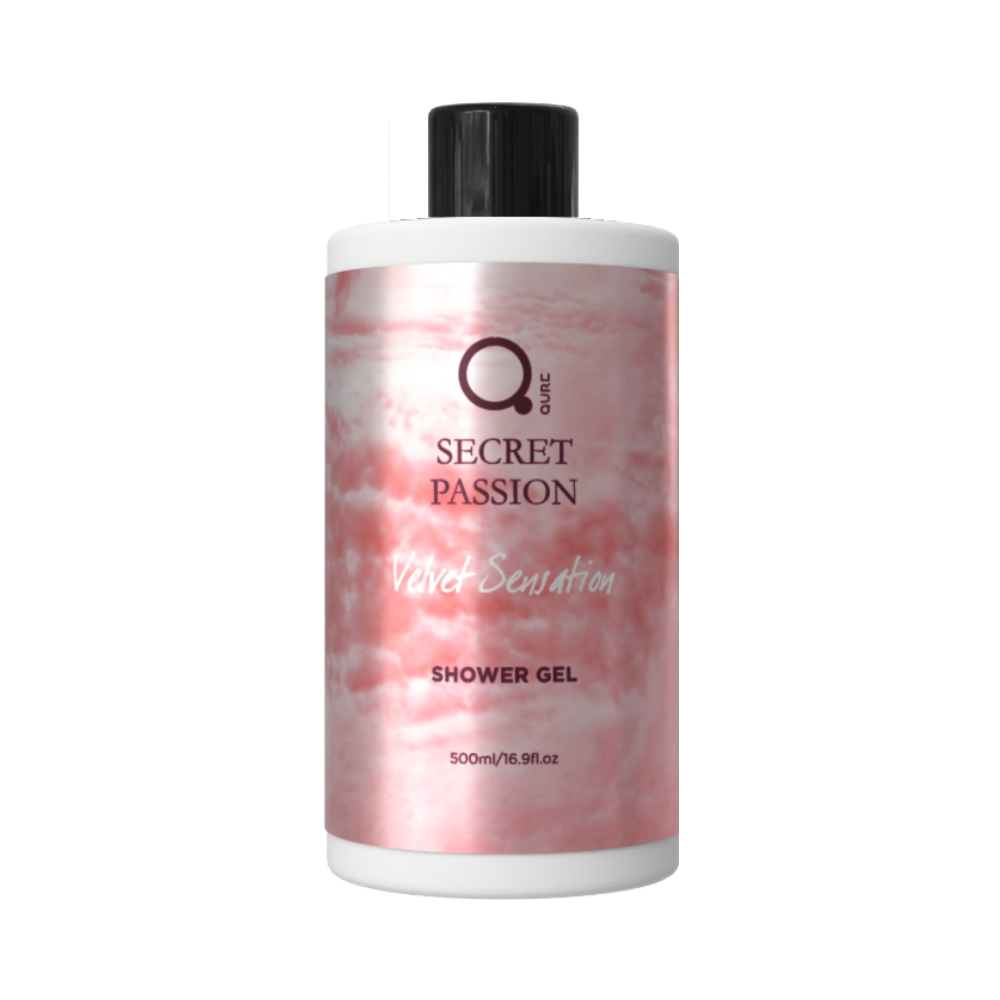 Qure Secret Passion Velvet Sensation Shower Gel – Αφρόλουτρο Μήλο, Σανταλόξυλο & Πραλίνα 500ml