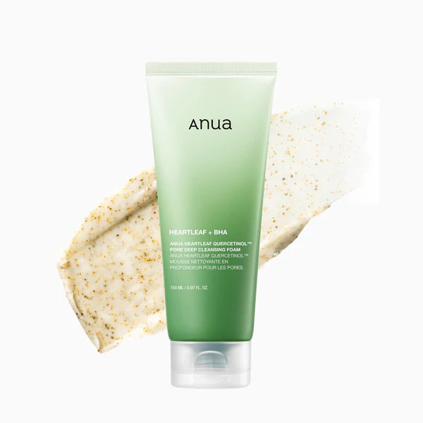 ANUA Heartleaf Quercetinol™ Pore Deep Cleansing Foam – Αφρός Βαθύ Καθαρισμού Πόρων με Heartleaf & BHA 150ml