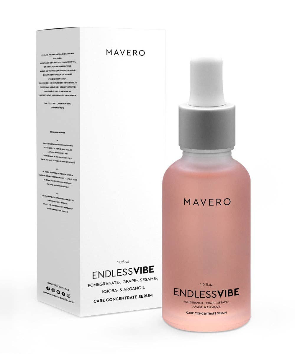 MAVERO ENDLESSVIBE Face Serum | Nourishing Face Serum with Argan, Jojoba & Pomegranate 30ml