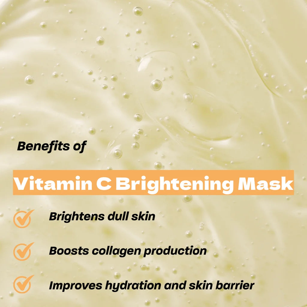 Masque Bar Deep Vitamin C Brightening Mask Μάσκα Υδρογέλης με Vitamin C & Υαλουρονικό Οξύ | Hydrogel Face Mask 38g