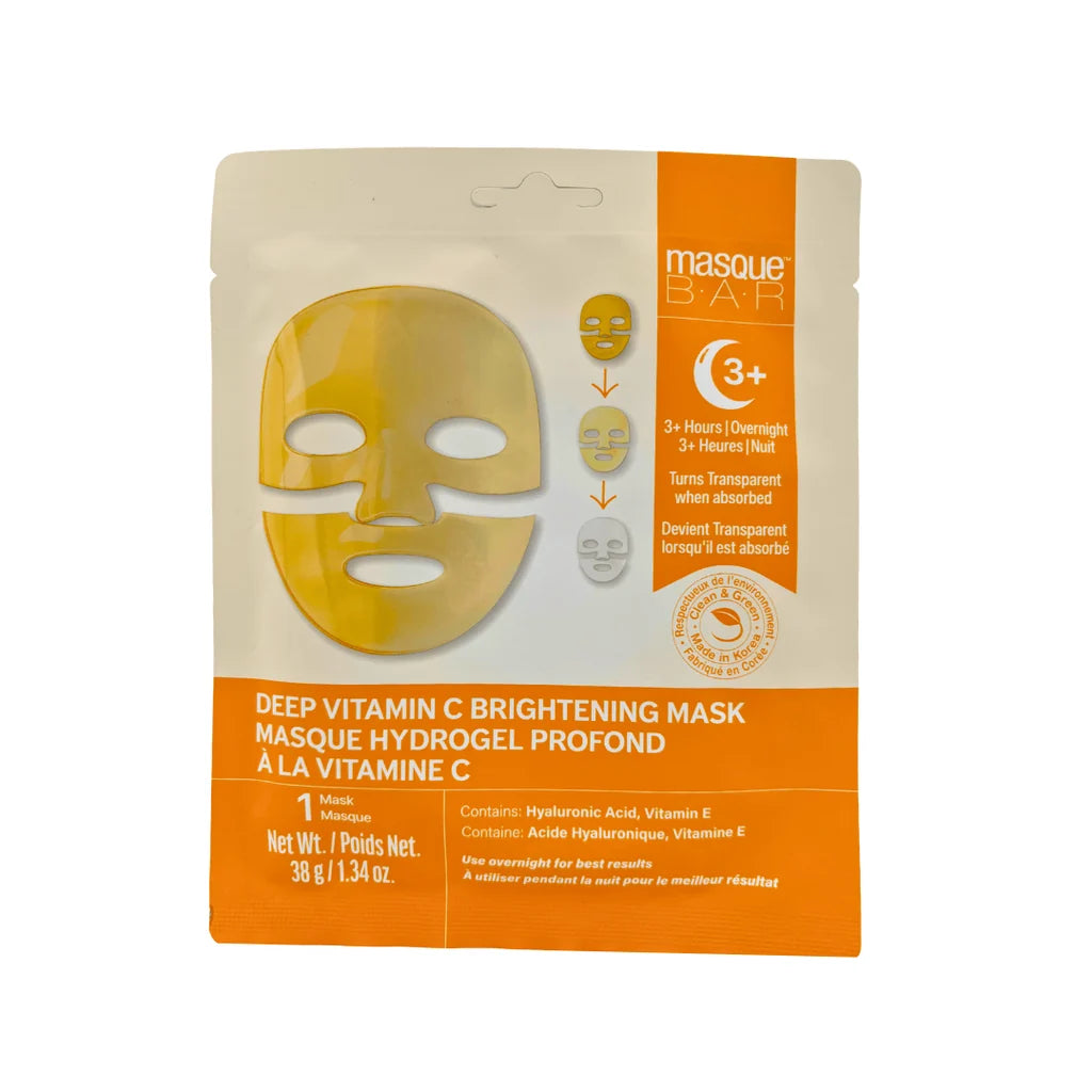 Masque Bar Deep Vitamin C Brightening Mask Μάσκα Υδρογέλης με Vitamin C & Υαλουρονικό Οξύ | Hydrogel Face Mask 38g