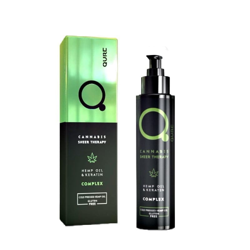 Qure Cannabis Sheer Therapy Hemp Oil & Keratin Complex | Ορός Μαλλιών με Έλαιο Κάνναβης & Κερατίνη 100ml
