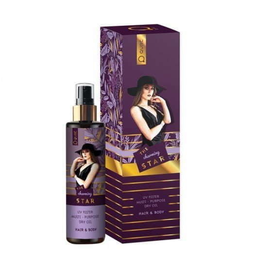 Qure The Charming Star Dry Oil – Ξηρό Έλαιο Προσώπου, Σώματος & Μαλλιών με Τριαντάφυλλο & Σανταλόξυλο 100ml