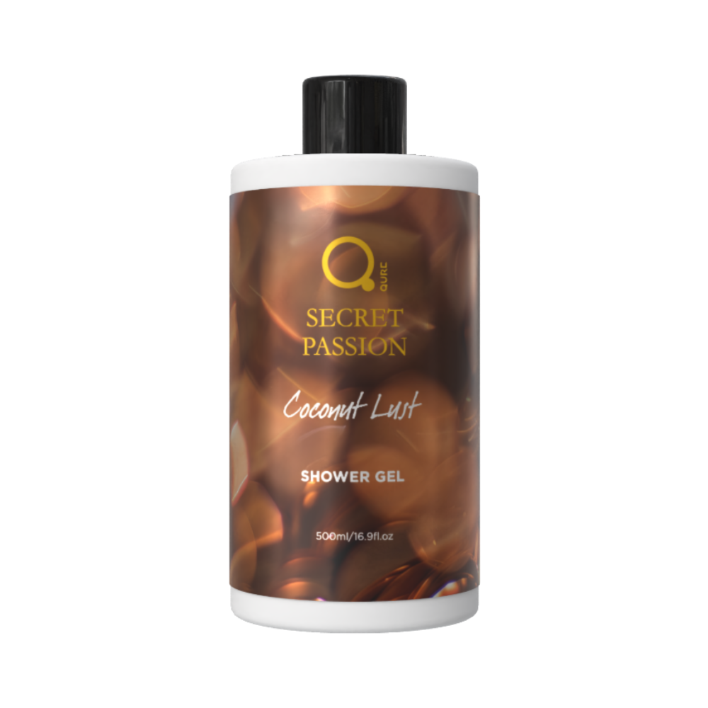 Qure Secret Passion Coconut Lust Shower Gel – Αφρόλουτρο Καρύδα & Βανίλια 500ml